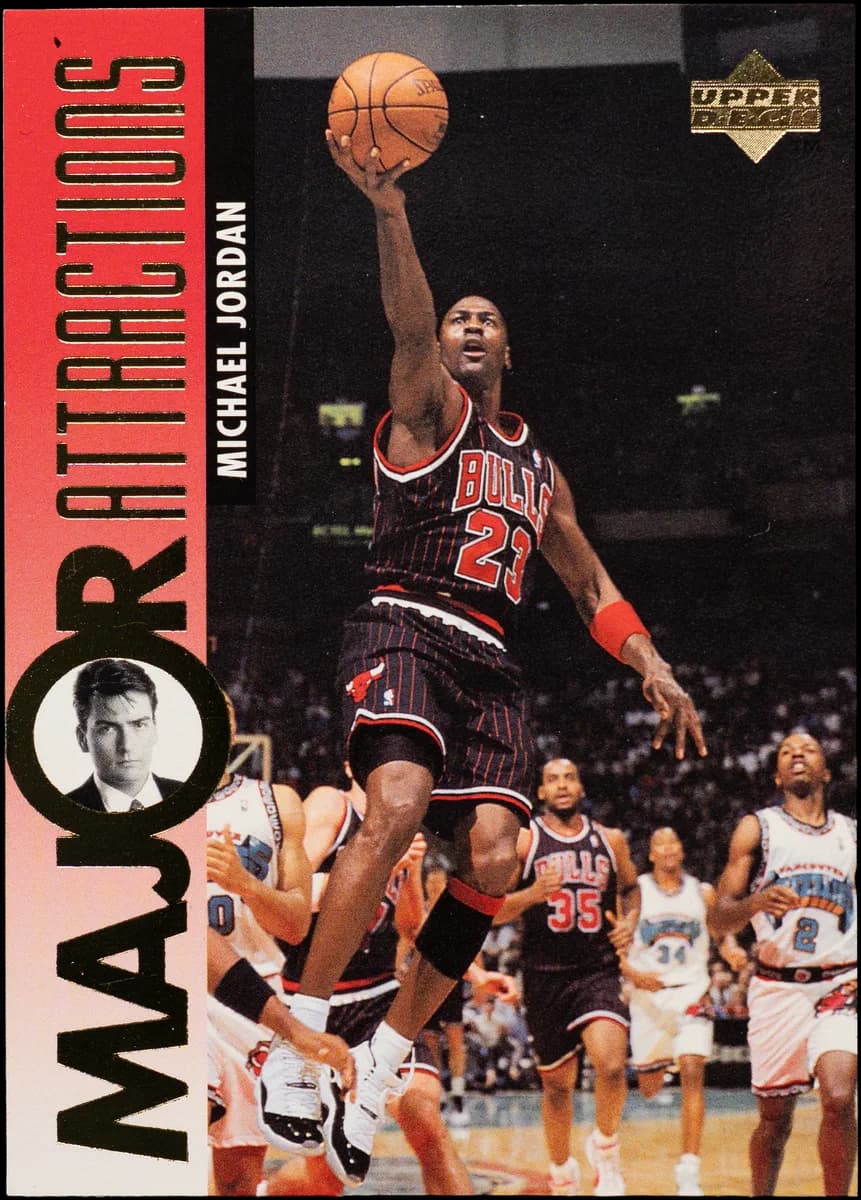 Michael Jordan, 1995-96 Major Attractions (Charlie Sheen back)