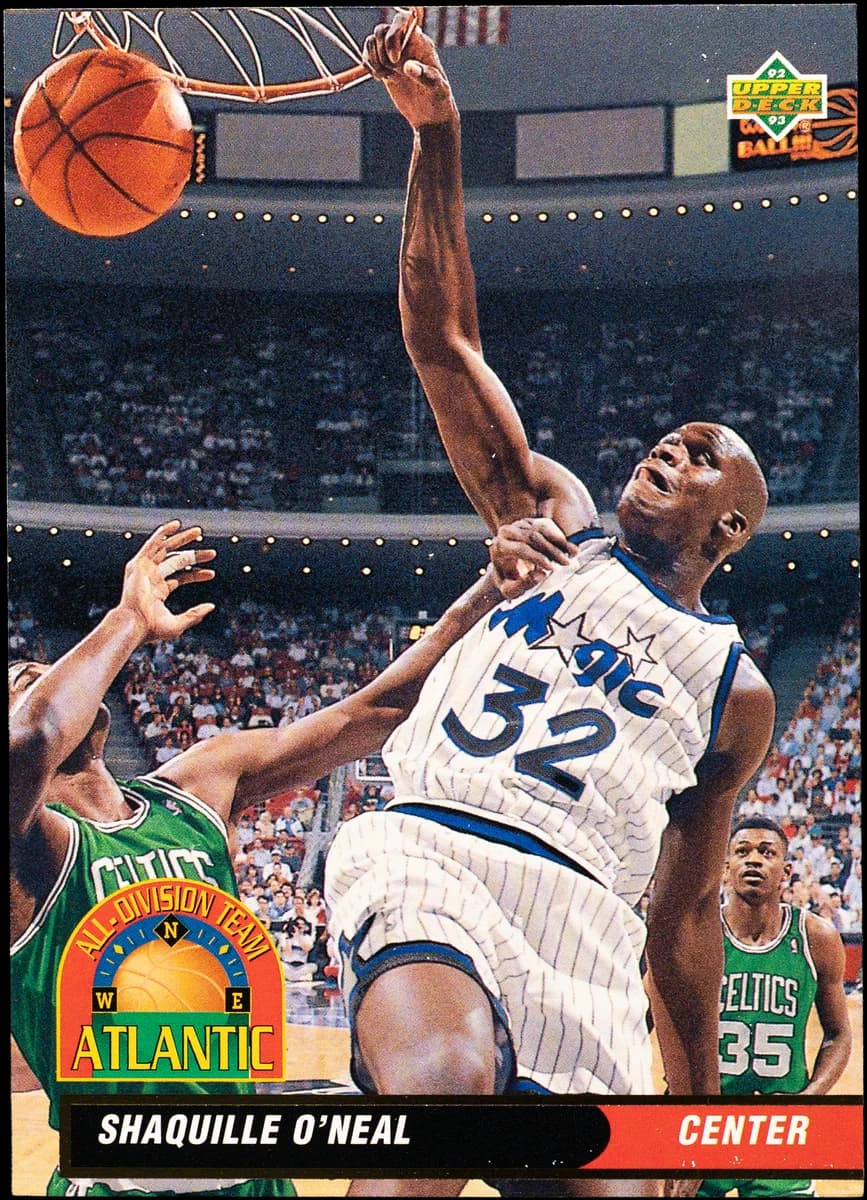 Shaquille O'Neal, 1992-93 Upper Deck (All-Division Atlantic) - Italian/European