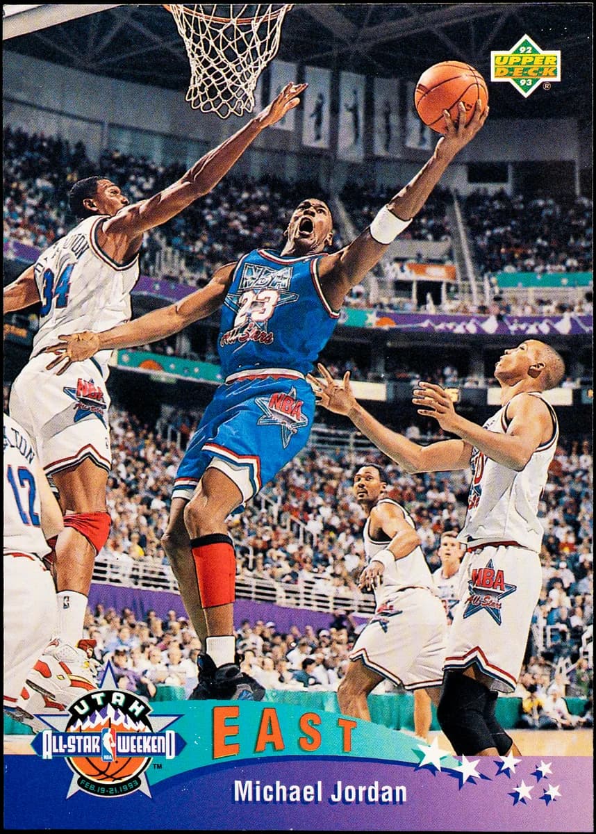 Michael Jordan, 1992-93 Upper Deck (East All-Star) - Italian/European