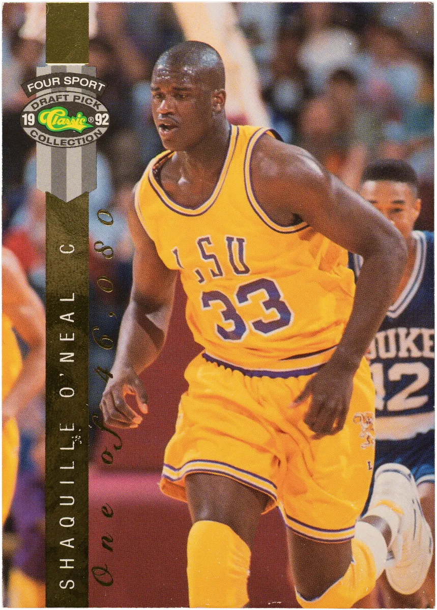 Shaquille O'Neal, 1992 Classic Four Sport Draft Pick Collection