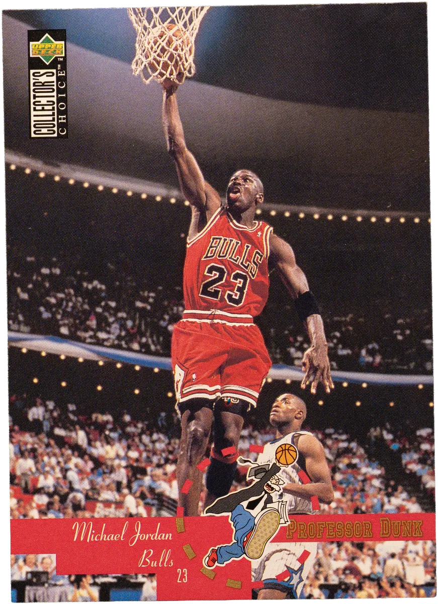 Michael Jordan, 1995-96 Collector's Choice Professor Dunk